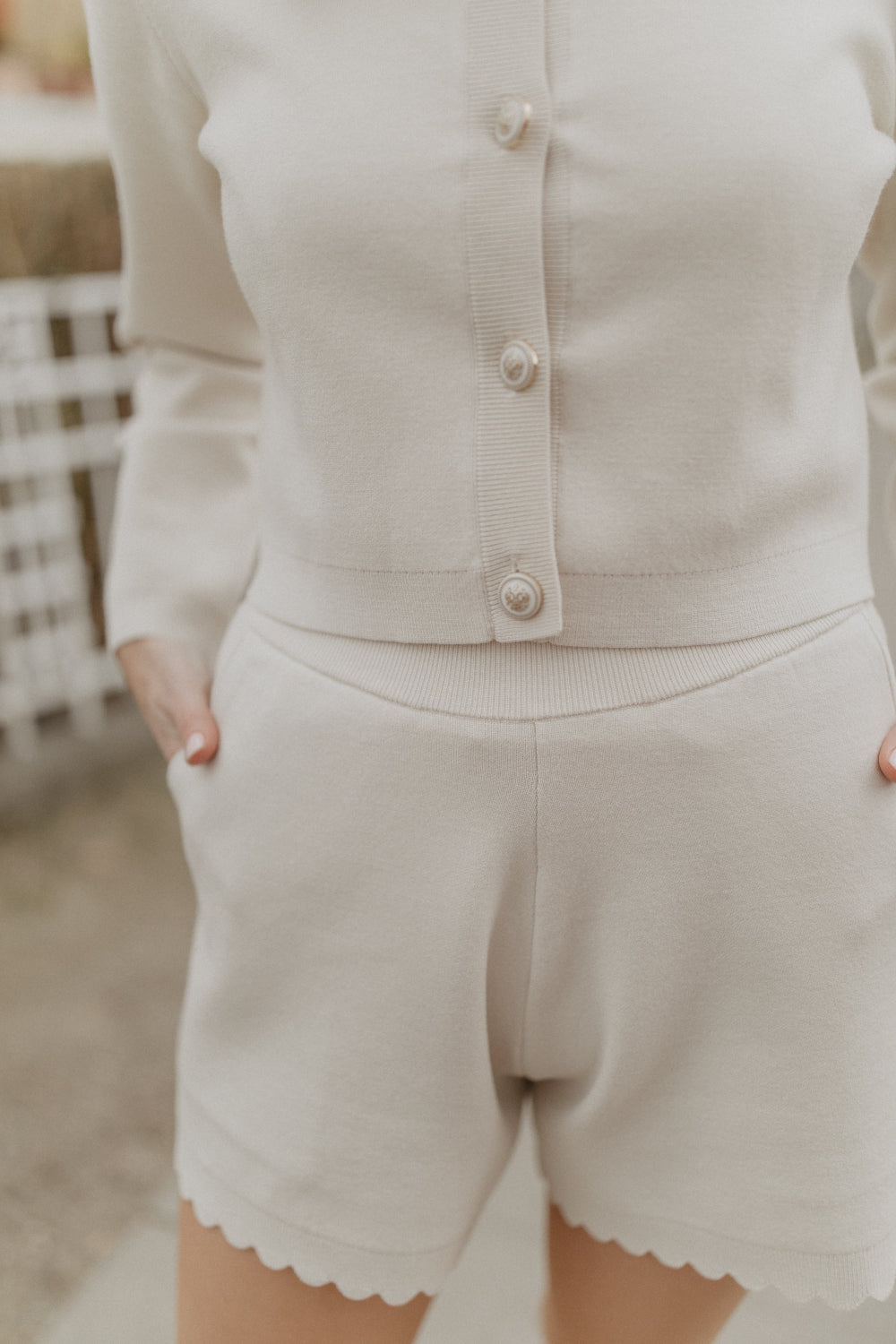leevje by AM Strickshorts 'Chloé' sand