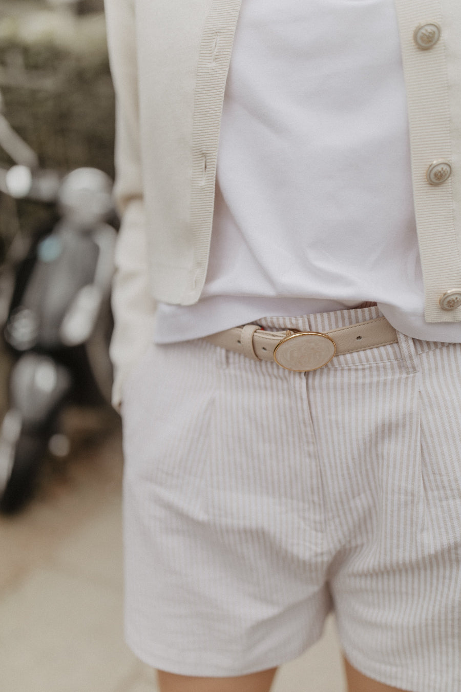 leevje by AM gestreifte Shorts 'Rosalie'