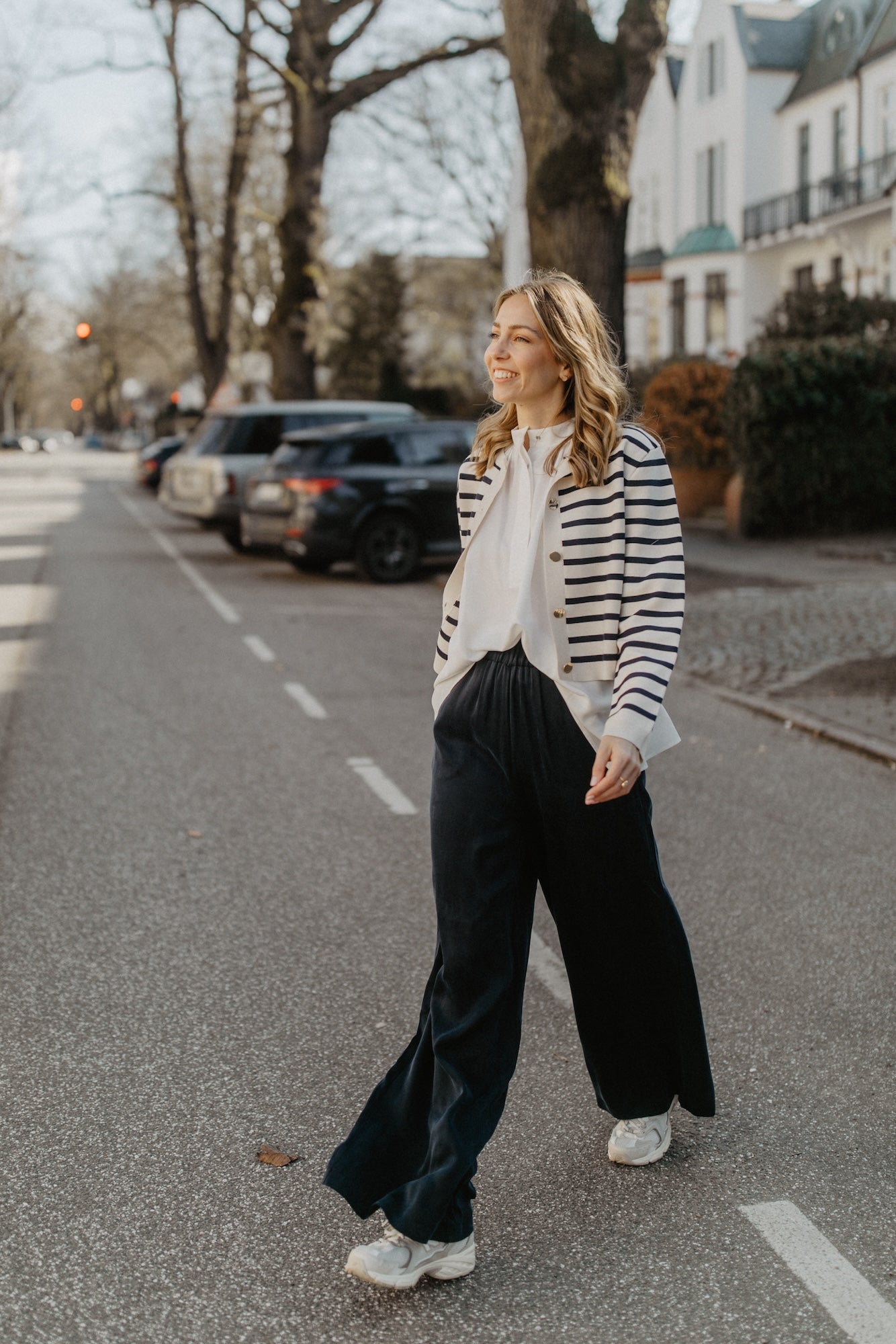 leevje by AM Cardigan 'Chloé' stripes