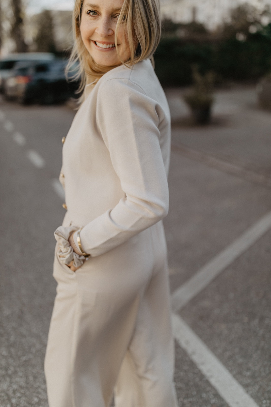 leevje by AM Cardigan 'Chloé' sand