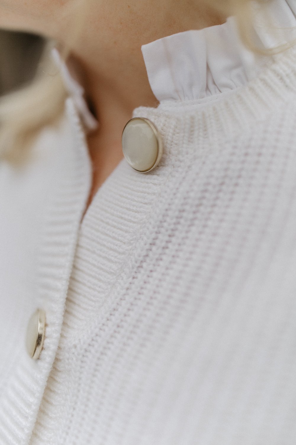 leevje by AM Cardigan 'Elina' creme