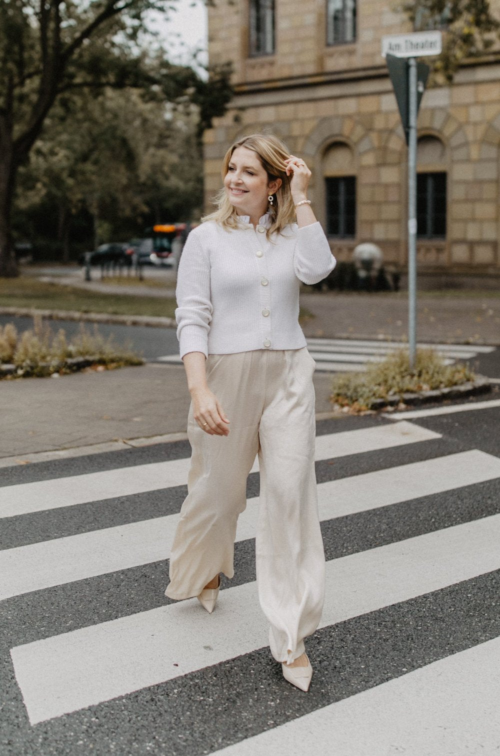 leevje by AM Cardigan 'Elina' creme