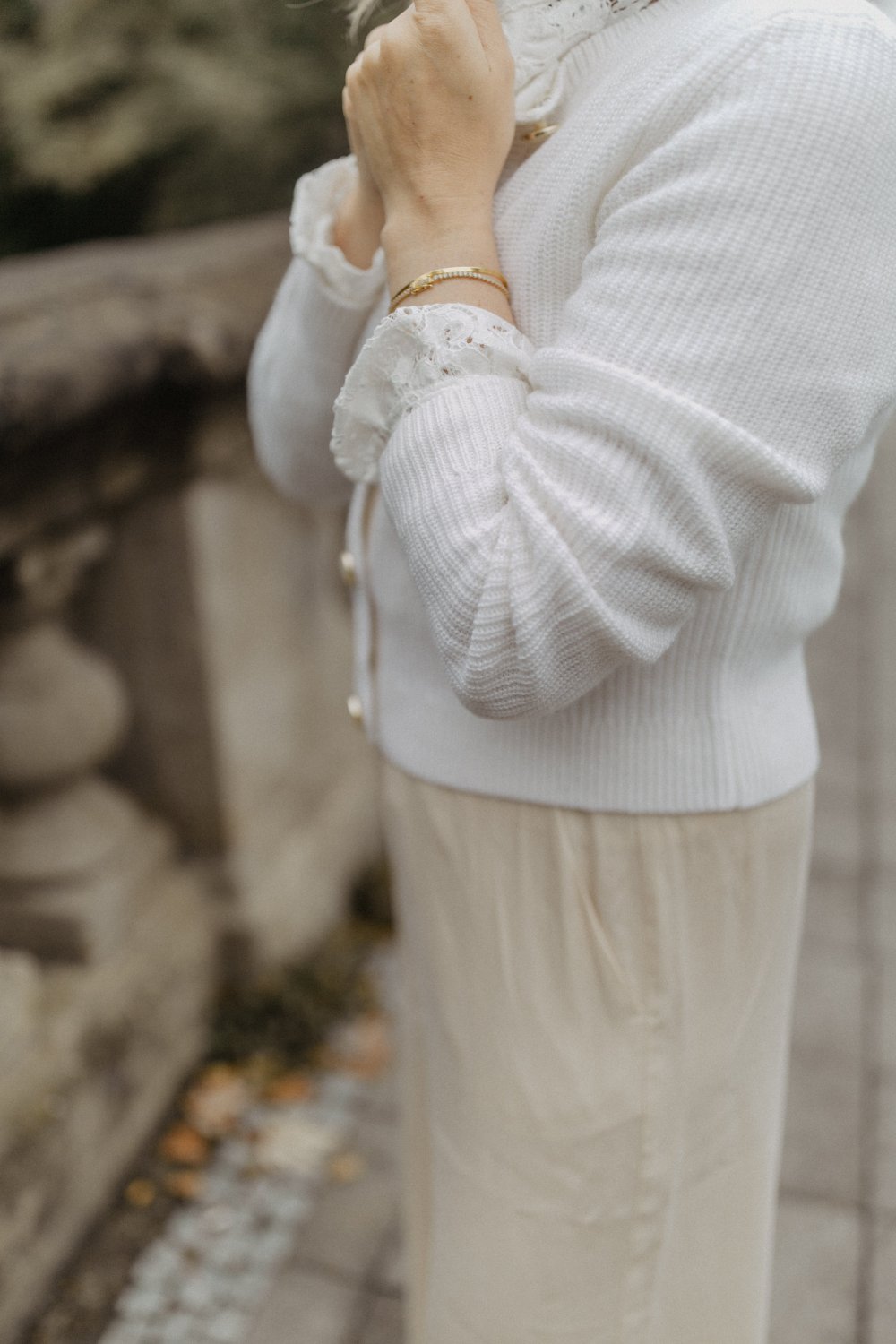 leevje by AM Cardigan 'Elina' creme