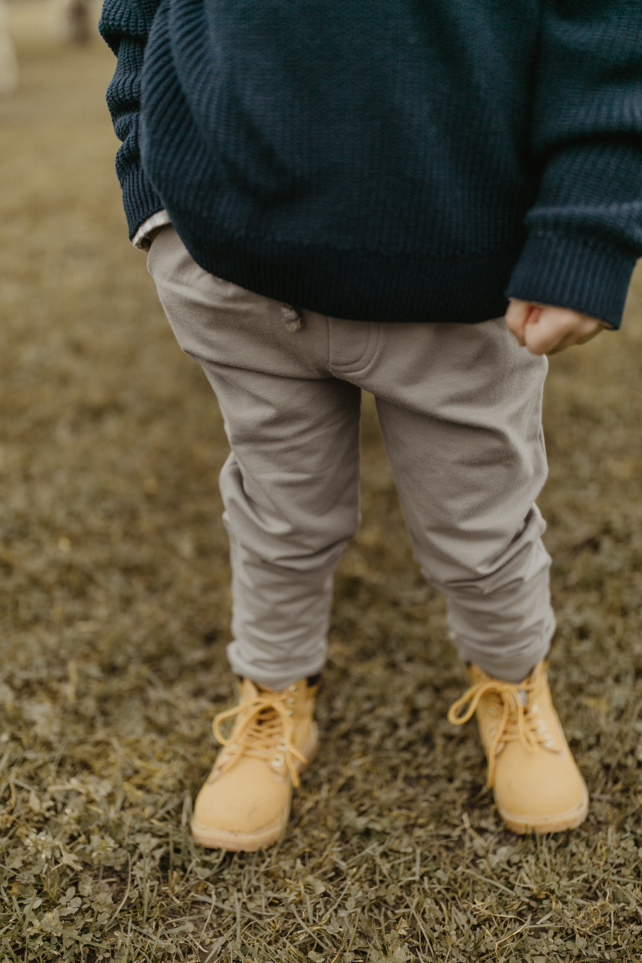 Chunky Knit Half-Zip Pullover 'navy'