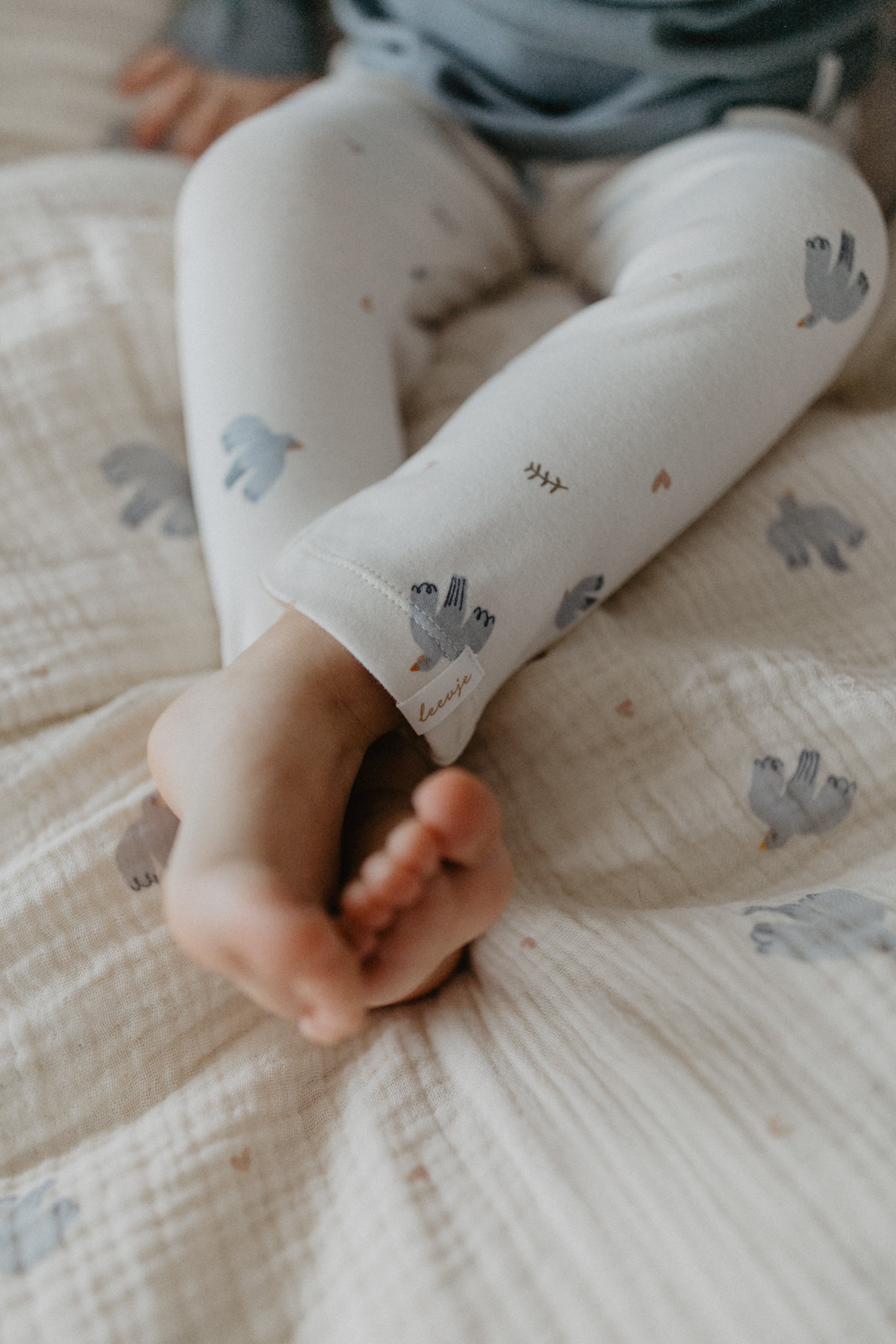 Pyjama Set 'birds' aus Bio-Baumwolle