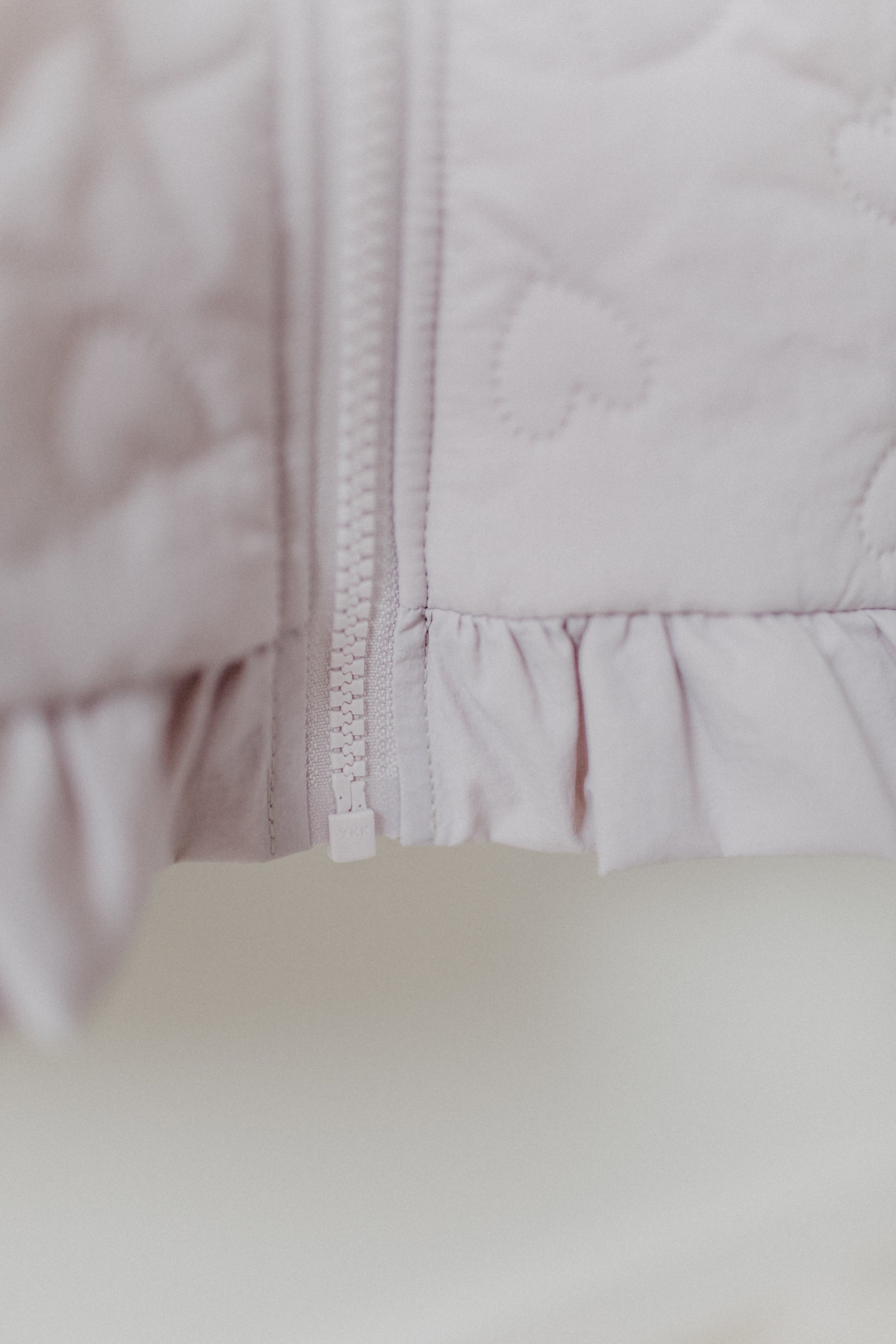 Steppjacke 'heart' mit Rüschensaum