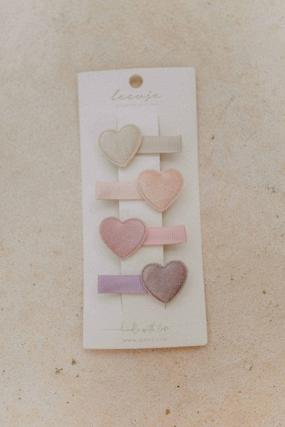 Hair Clips 'Velvet Hearts'