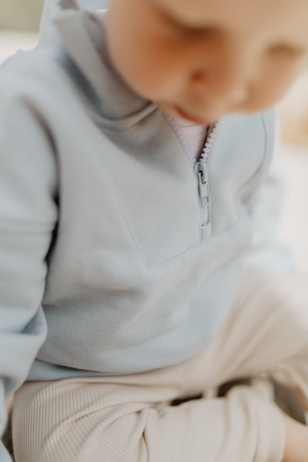 Unisex Quarter-Zip Sweatshirt 'Salt Sand Sea'