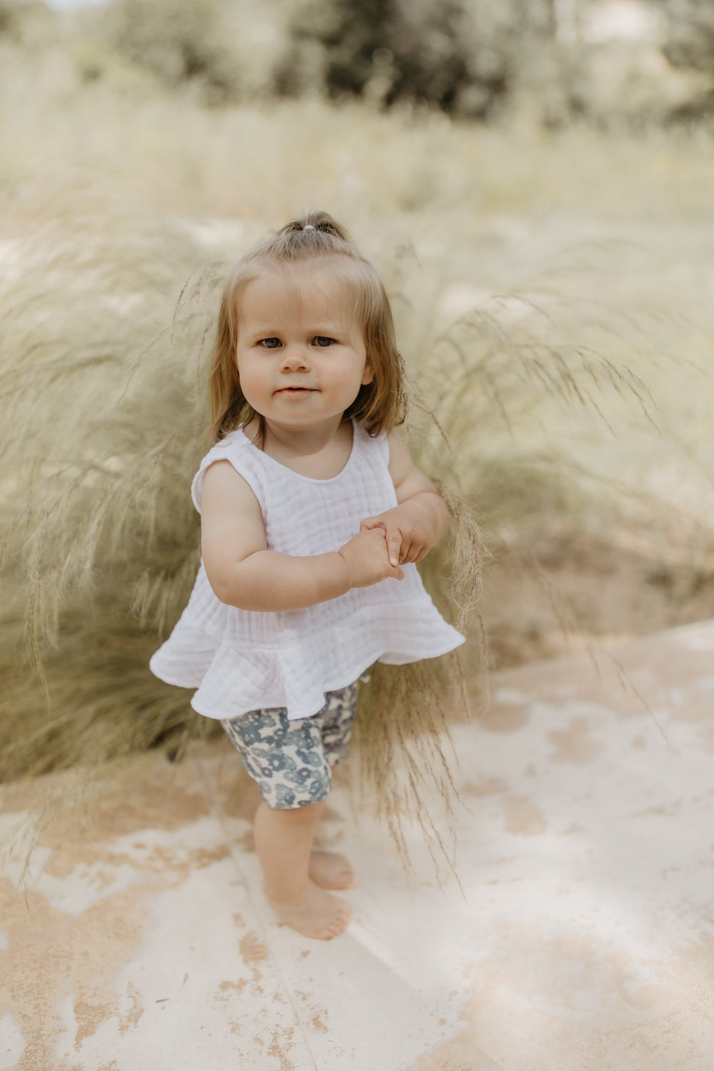 Frill Hem Muslin Top