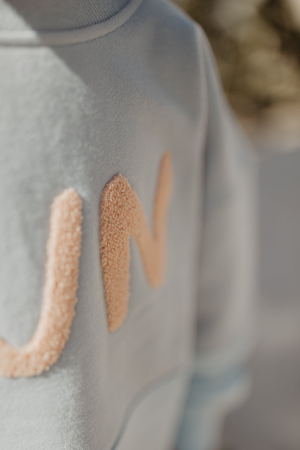 Unisex Oversized Sweatshirt ‘Sun’ in Clear Blue