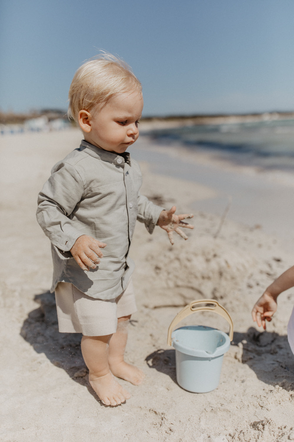 Shirt 'Soft Green' in Linen Optic