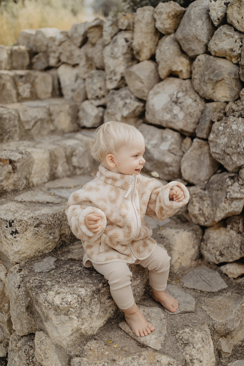 Mini-Me Leopard Print Teddy Jacket for Kids