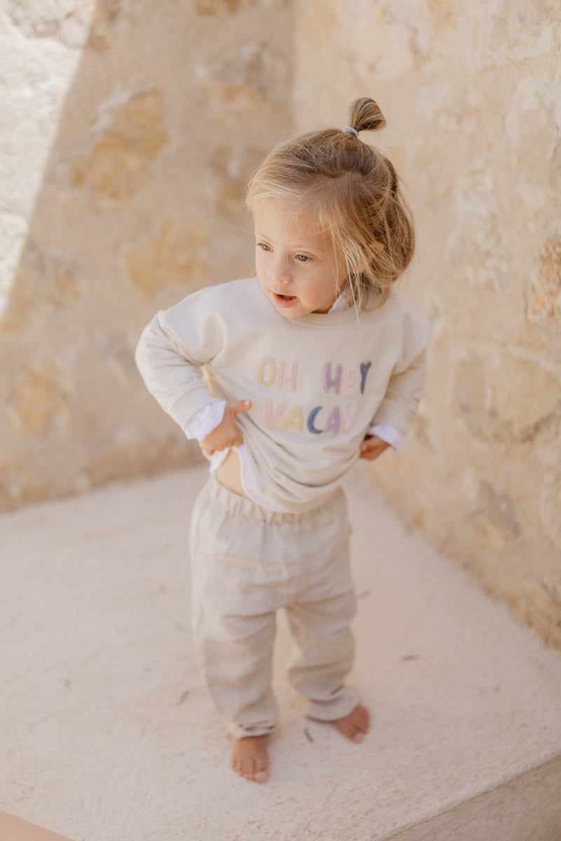 Unisex Leinenhose 'sand'
