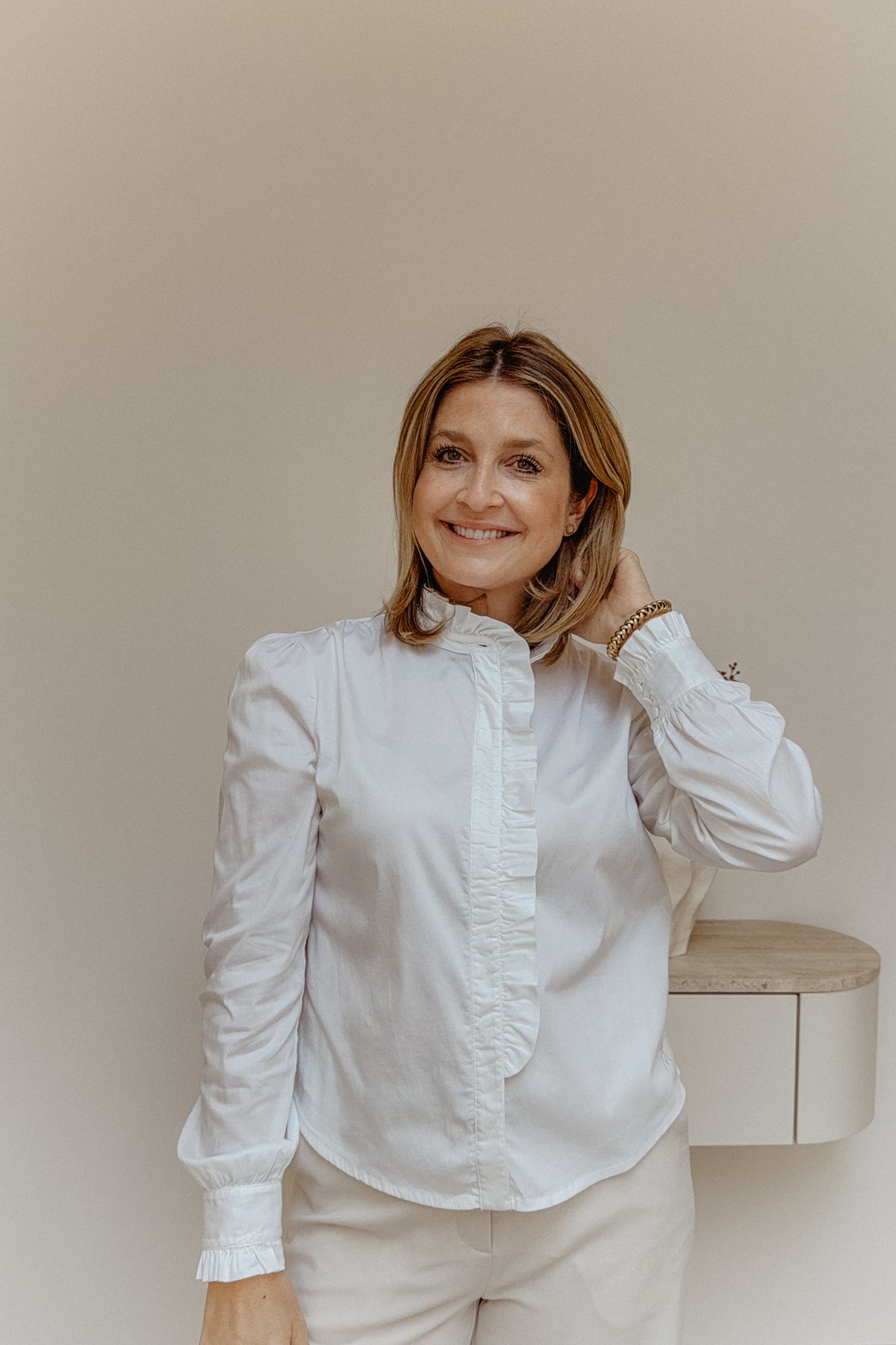 Romantische blouse | Wit