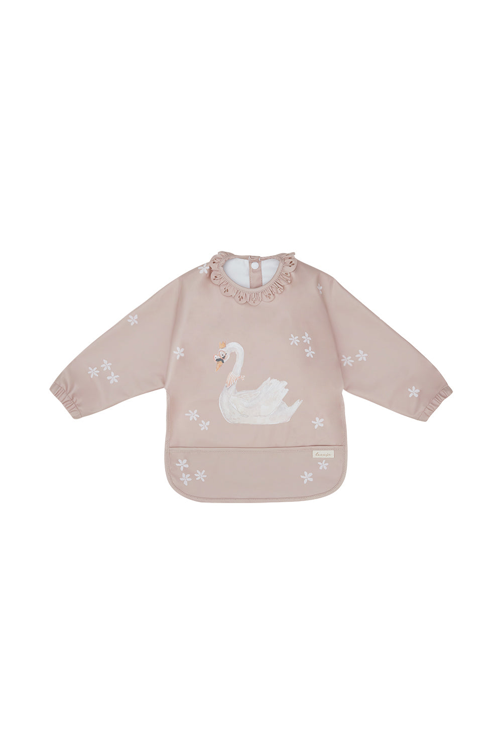 Langarm-Lätzchen 'swan'