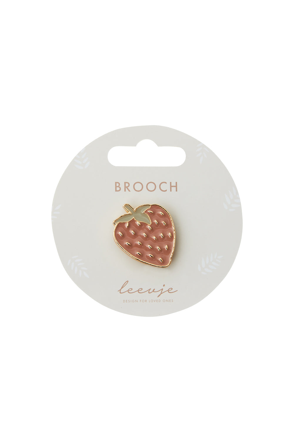 Brosche 'strawberry'
