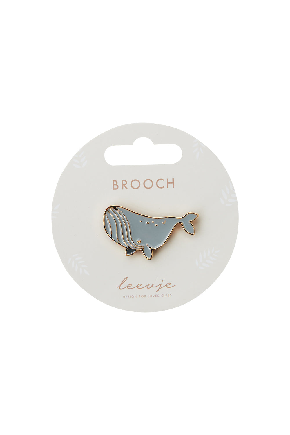 Brosche 'whale'