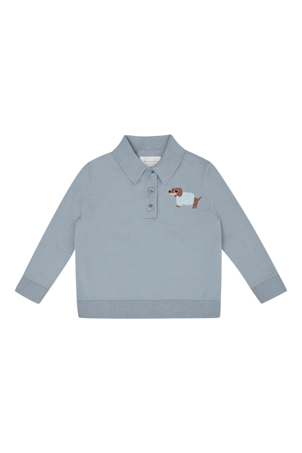 Polo en maille à manches longues « Dog »