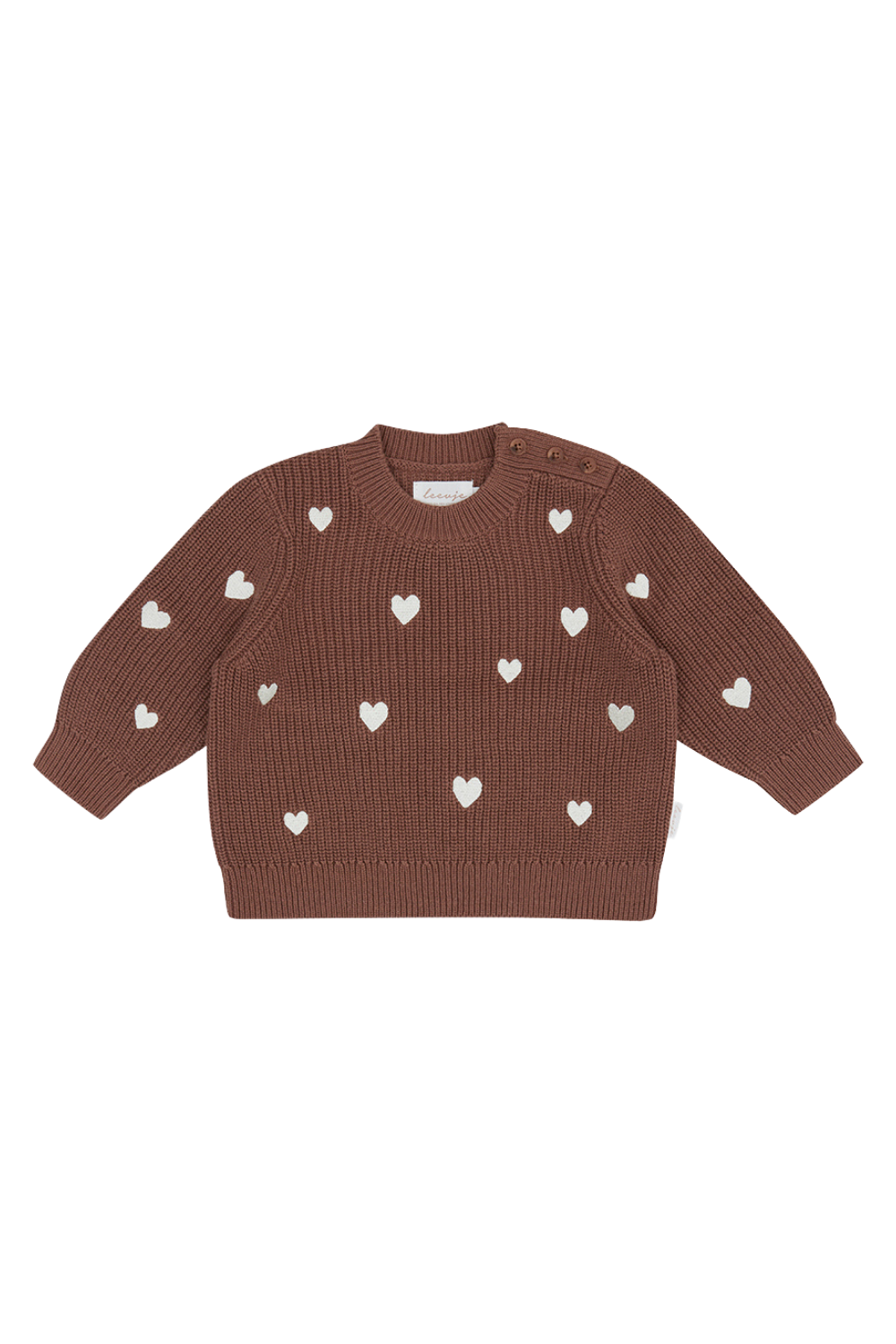 Mini-Me Chunky-Strickpullover 'Hearts' Kinder