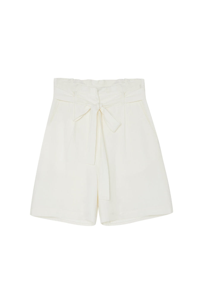 Shorts Off White Mit Gürtel Für Frauen Xs Hosen