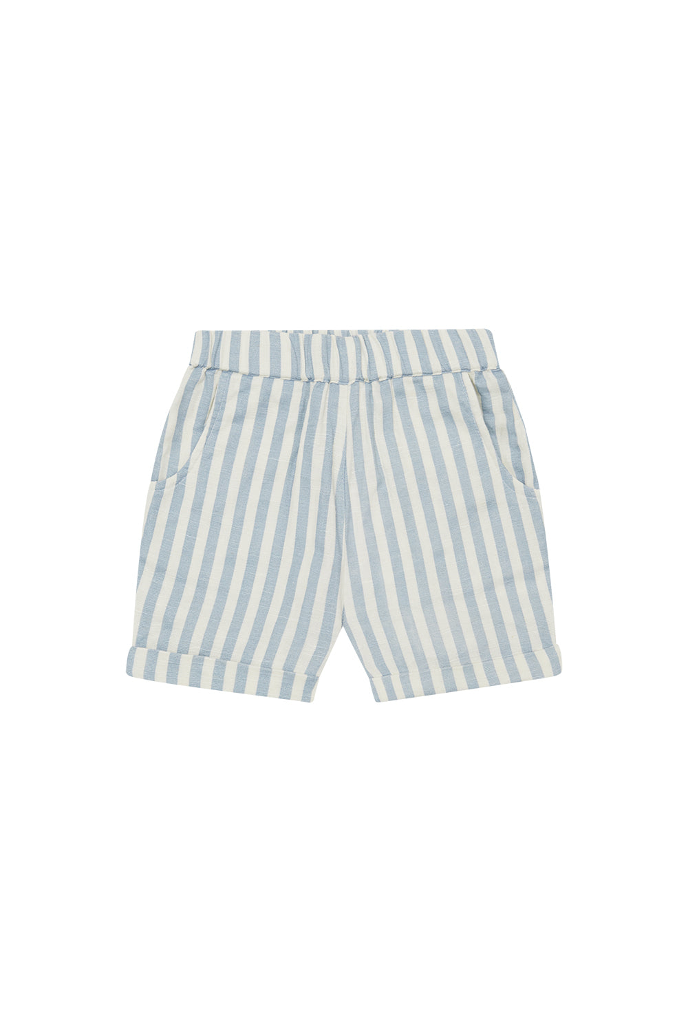 Linen shorts 'blue stripes'