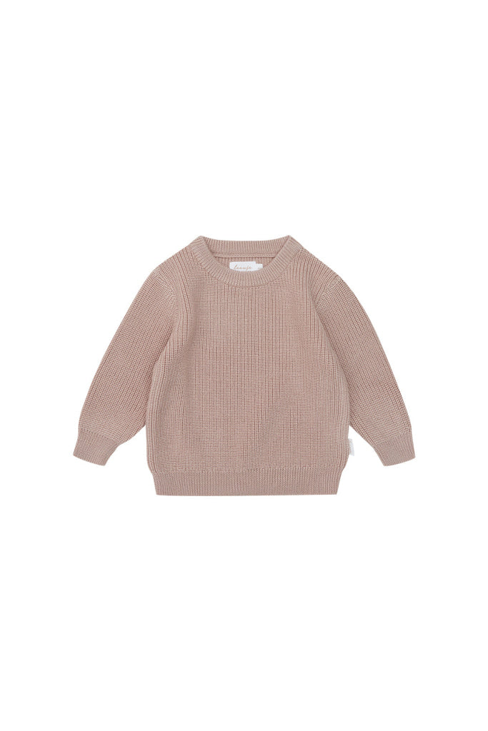 Mini-Me Chunky Knit ’Dusty Rose’ Aus Bio-Baumwolle Für Kinder Dusty Rose / 62/68 Kindermode