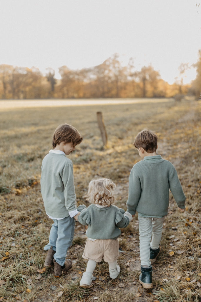 Paperbag Shorts ’Coffee’ Aus Cord Mit Schleife Kindermode