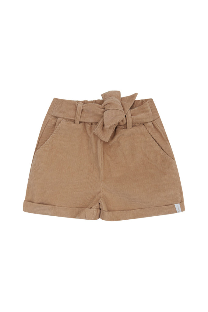 Paperbag Shorts ’Coffee’ Aus Cord Mit Schleife Coffee / 62/68 Kindermode