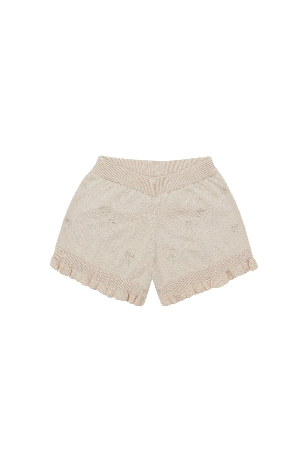 Shorts with palm tree embroidery