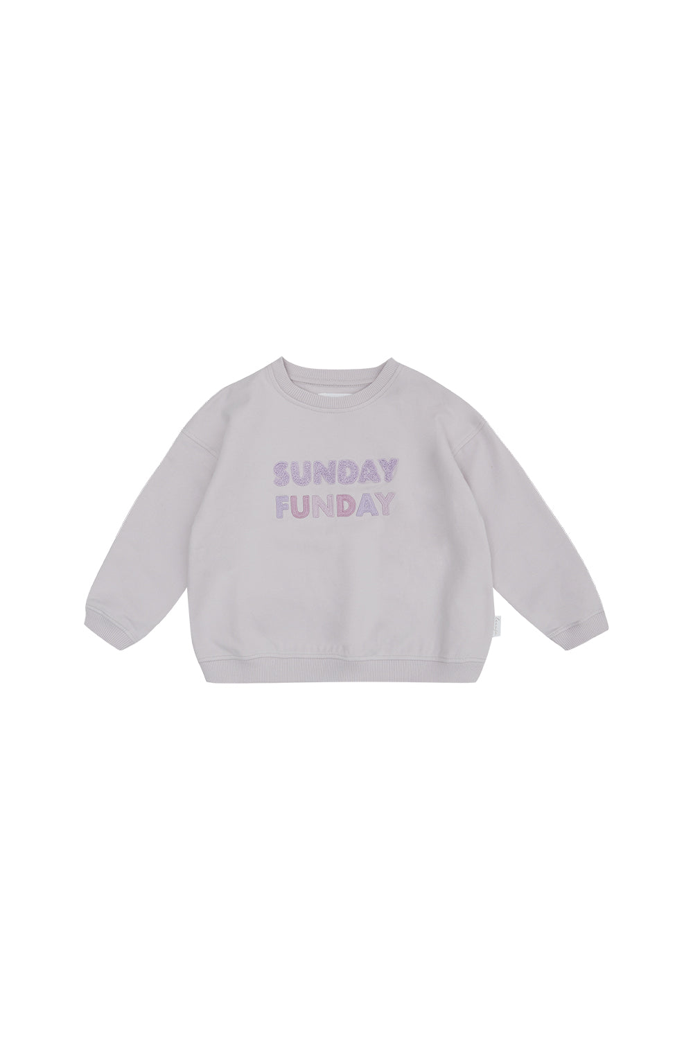 Oversized Sweatshirt 'sunday funday' in lavender