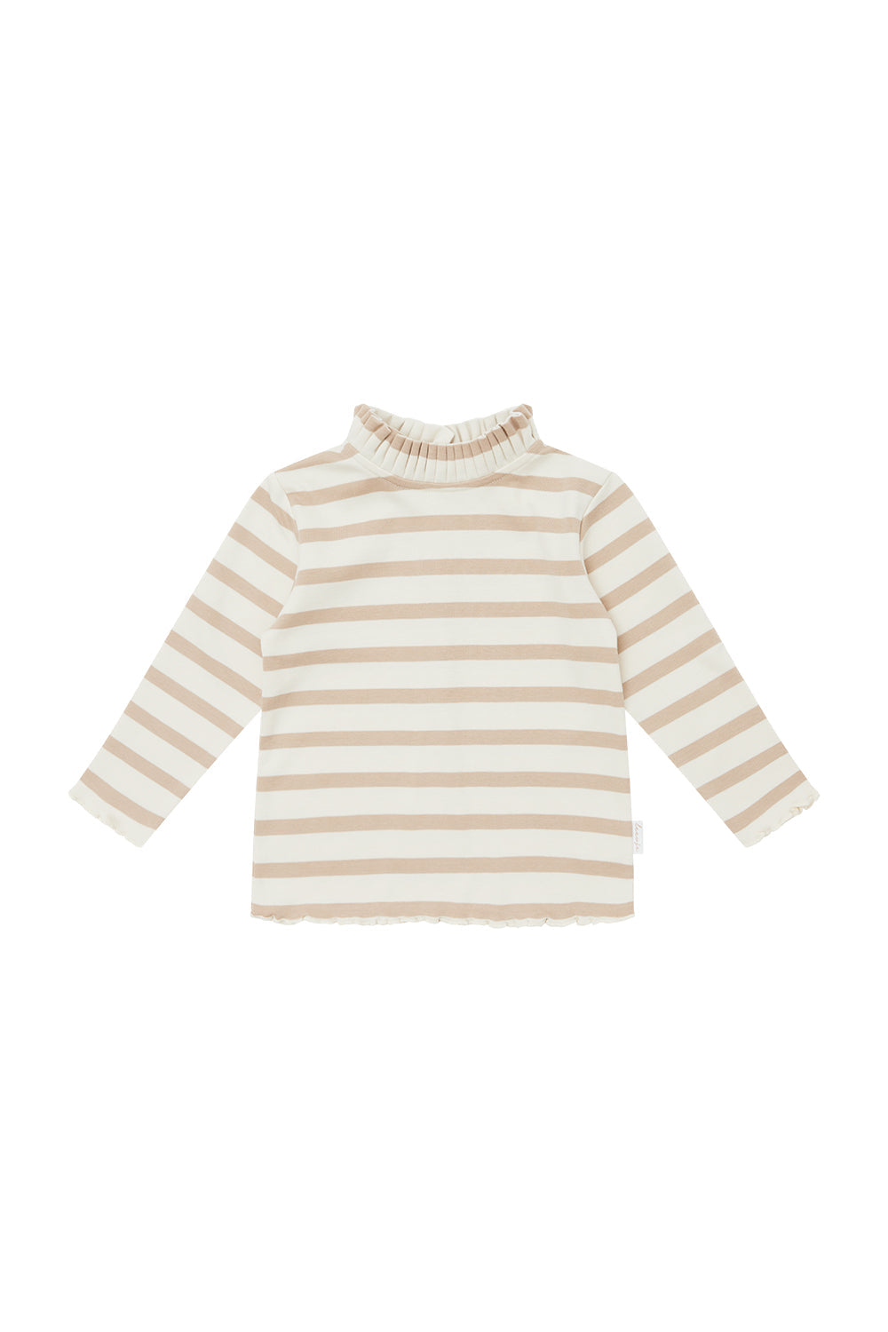 Longsleeve 'beige stripes'