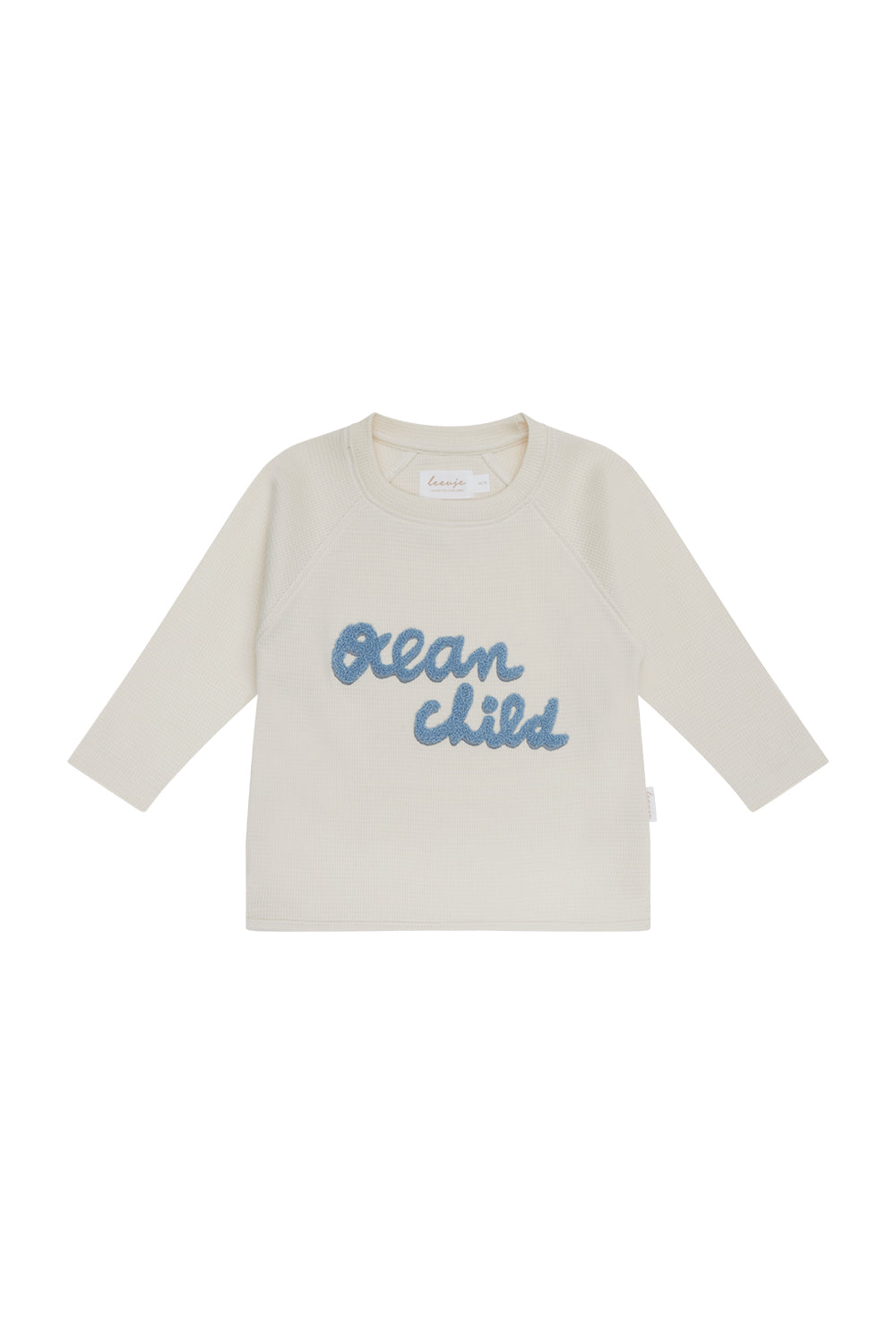 Longsleeve 'ocean child' aus Waffel Piqué