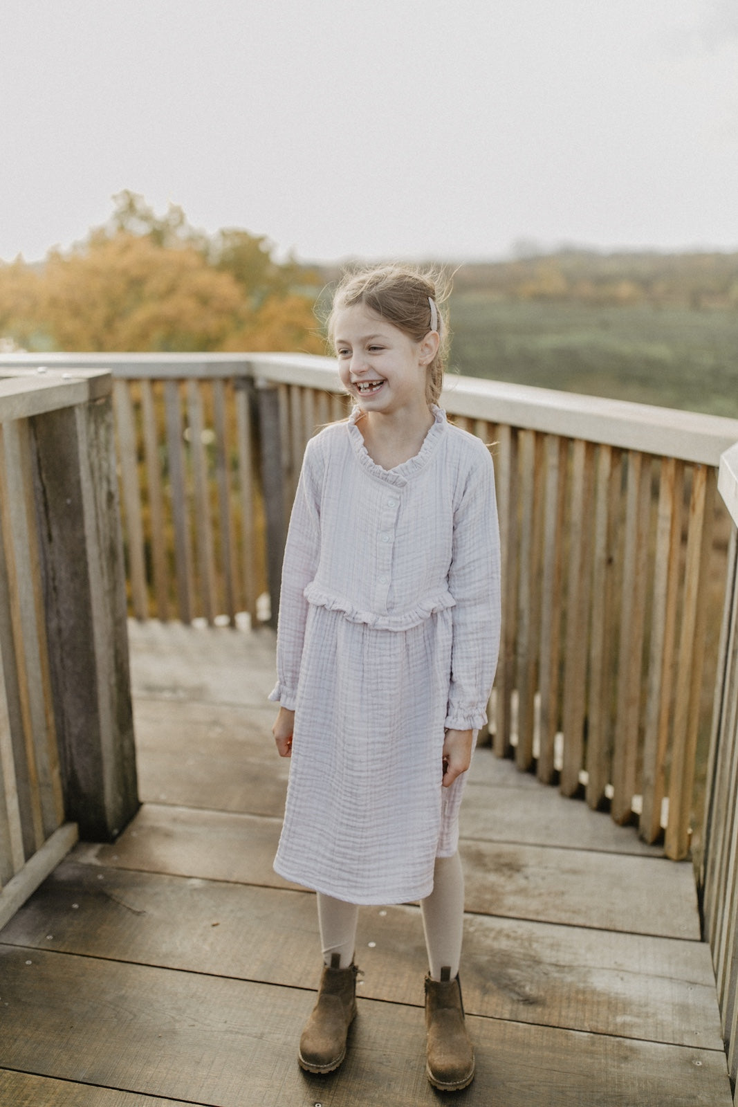 Muslin dress 'lavender'