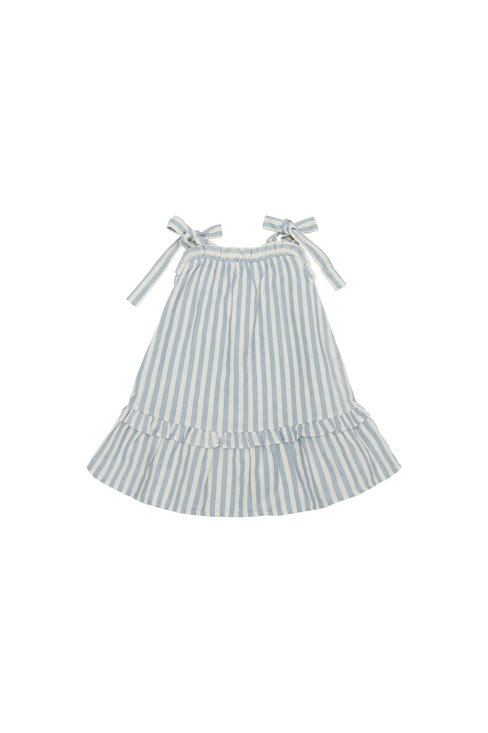 Linen dress 'blue stripes'