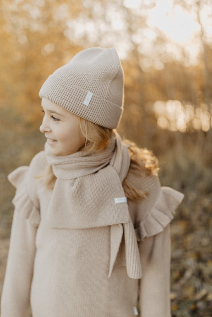 Mini-Me Strickmütze ’Dusty Rose’ Für Kinder Kindermode