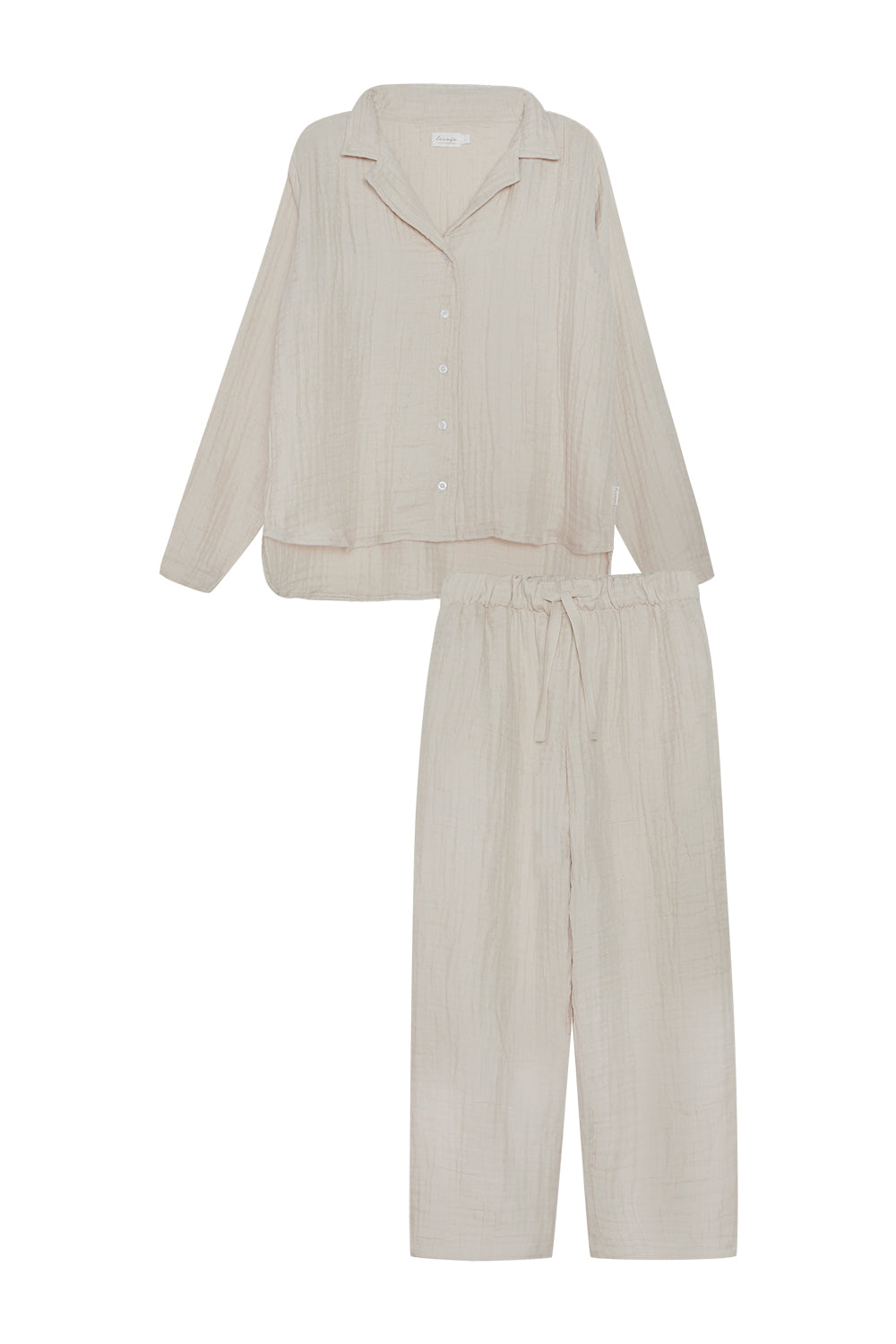 Mini-Me pyjama set 'cappuccino' made of muslin for women