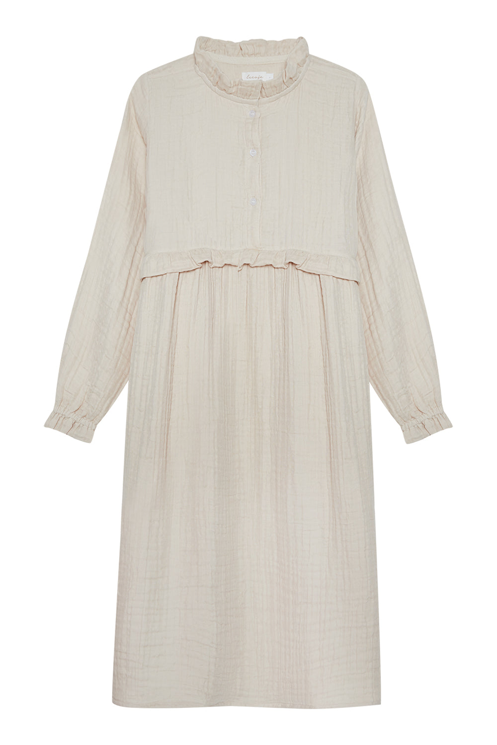 Mini-Me muslin dress 'stone' for women