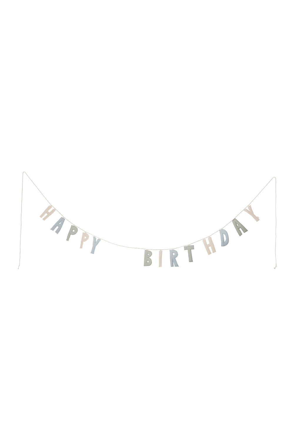 Girlande 'happy birthday' in blue