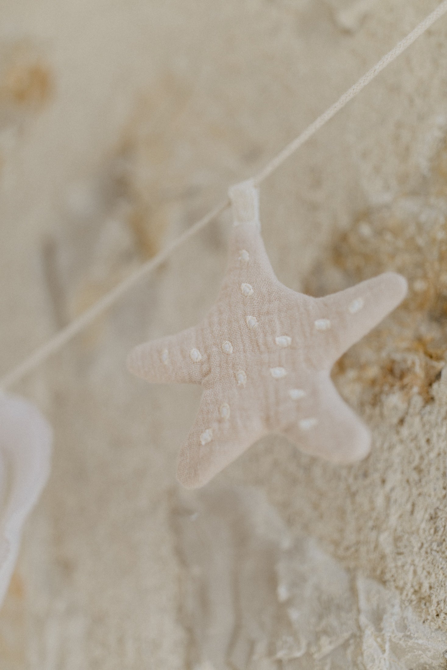 Garland pendant set 'seashell, turtle & starfish'
