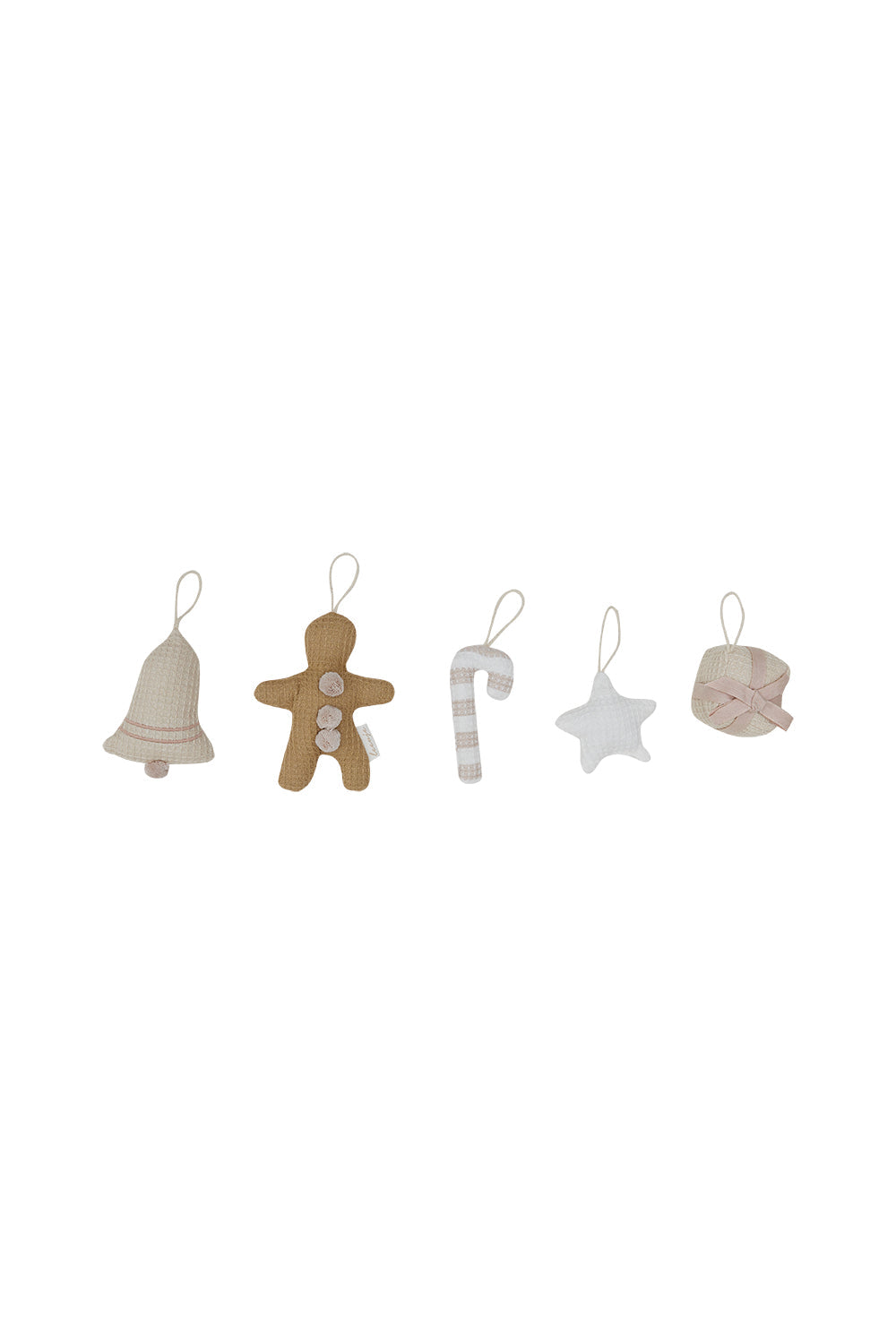 Baumschmuck 'rose gingerbread man, stars & present'