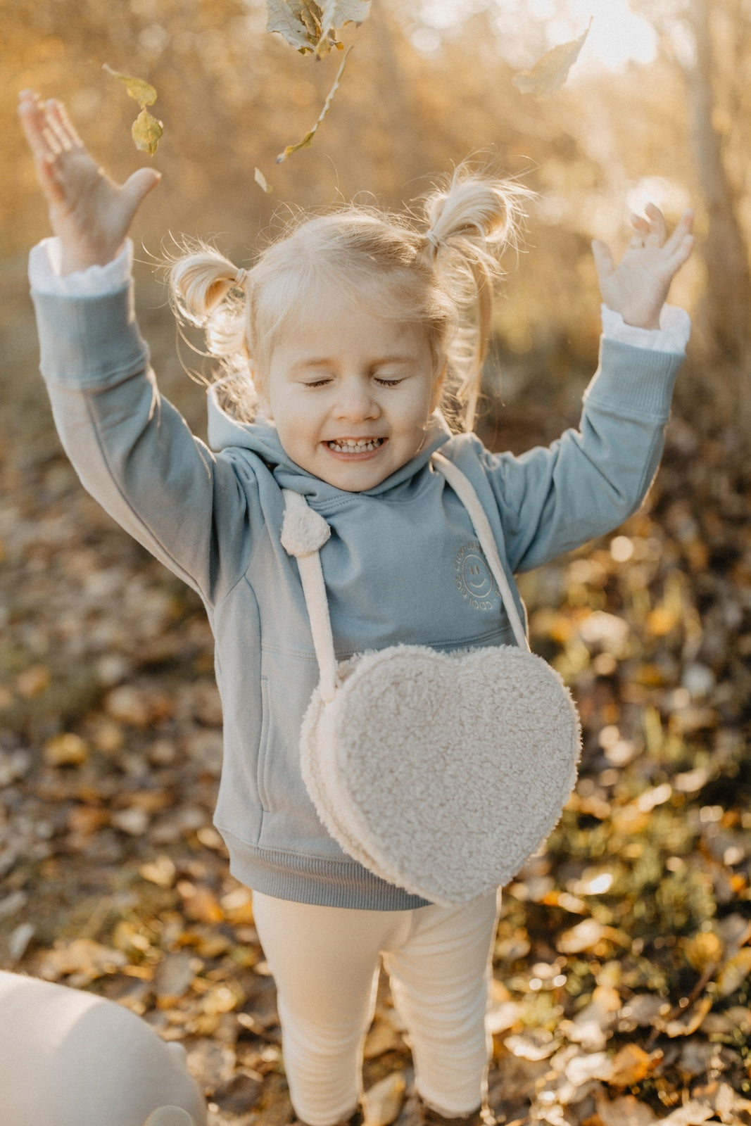 Kinderhandtasche zum Umhängen 'teddy heart'