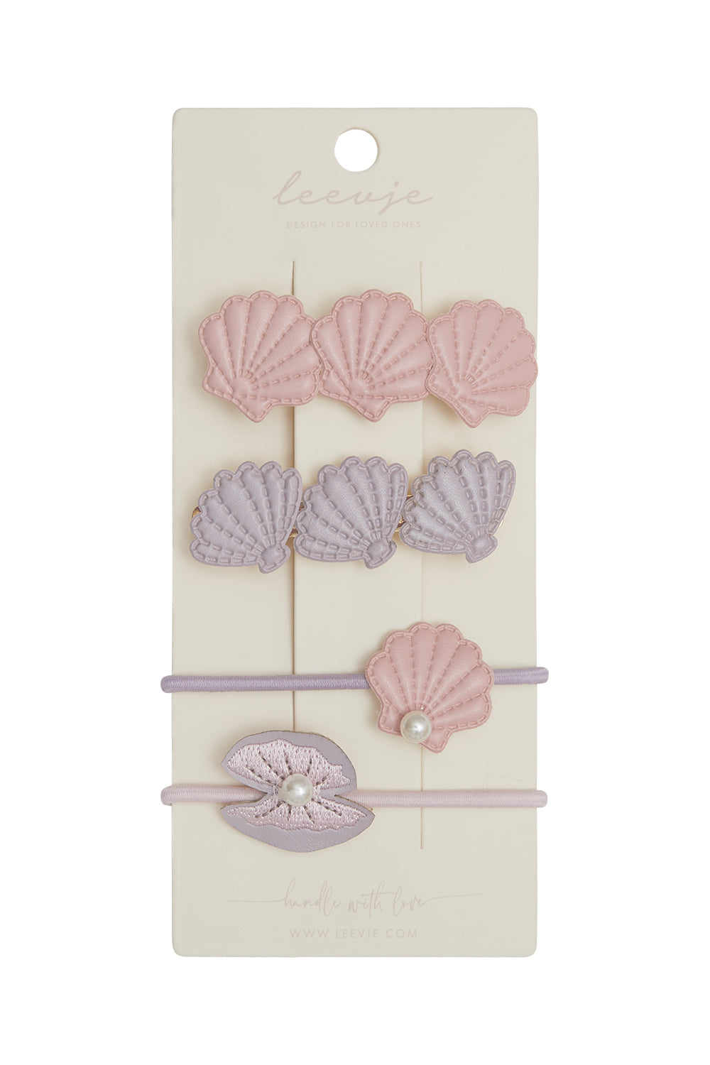 Hair clips 'french hairclips seashell mix'