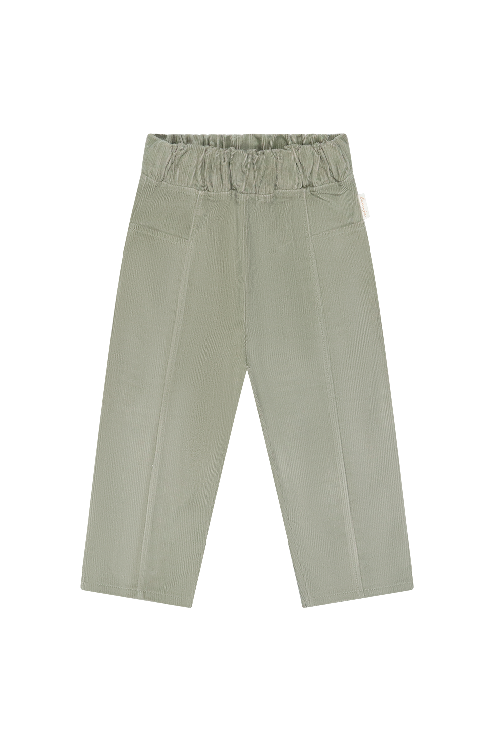 Unisex Cordhose 'green' mit Ziernähten