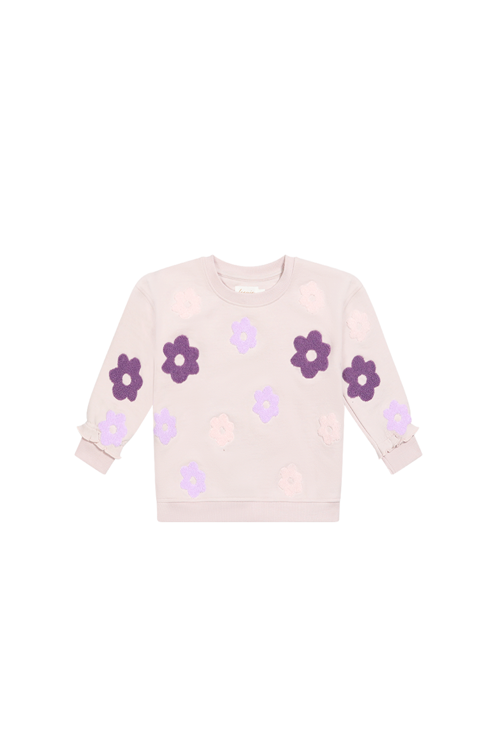 Oversized Sweatshirt 'terry lavender flowers'