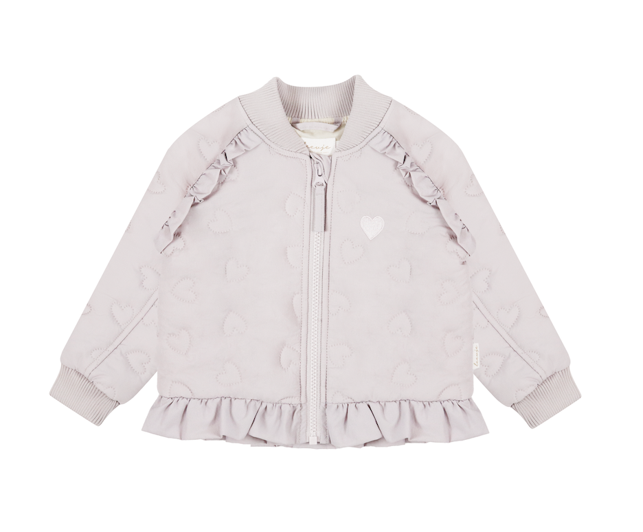 Steppjacke 'heart' mit Rüschensaum