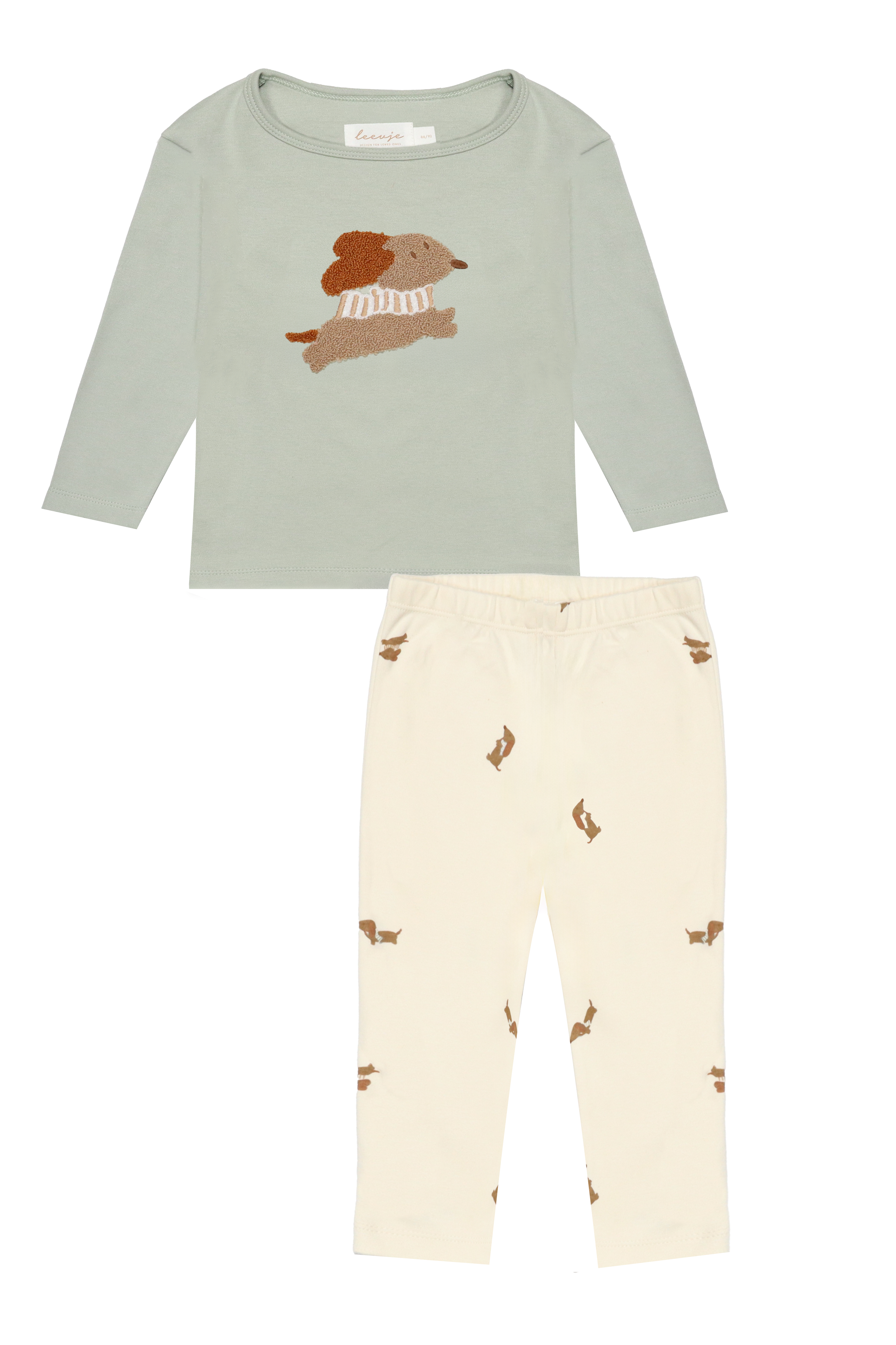 Pyjama Set 'terry dog' aus Bio-Baumwolle