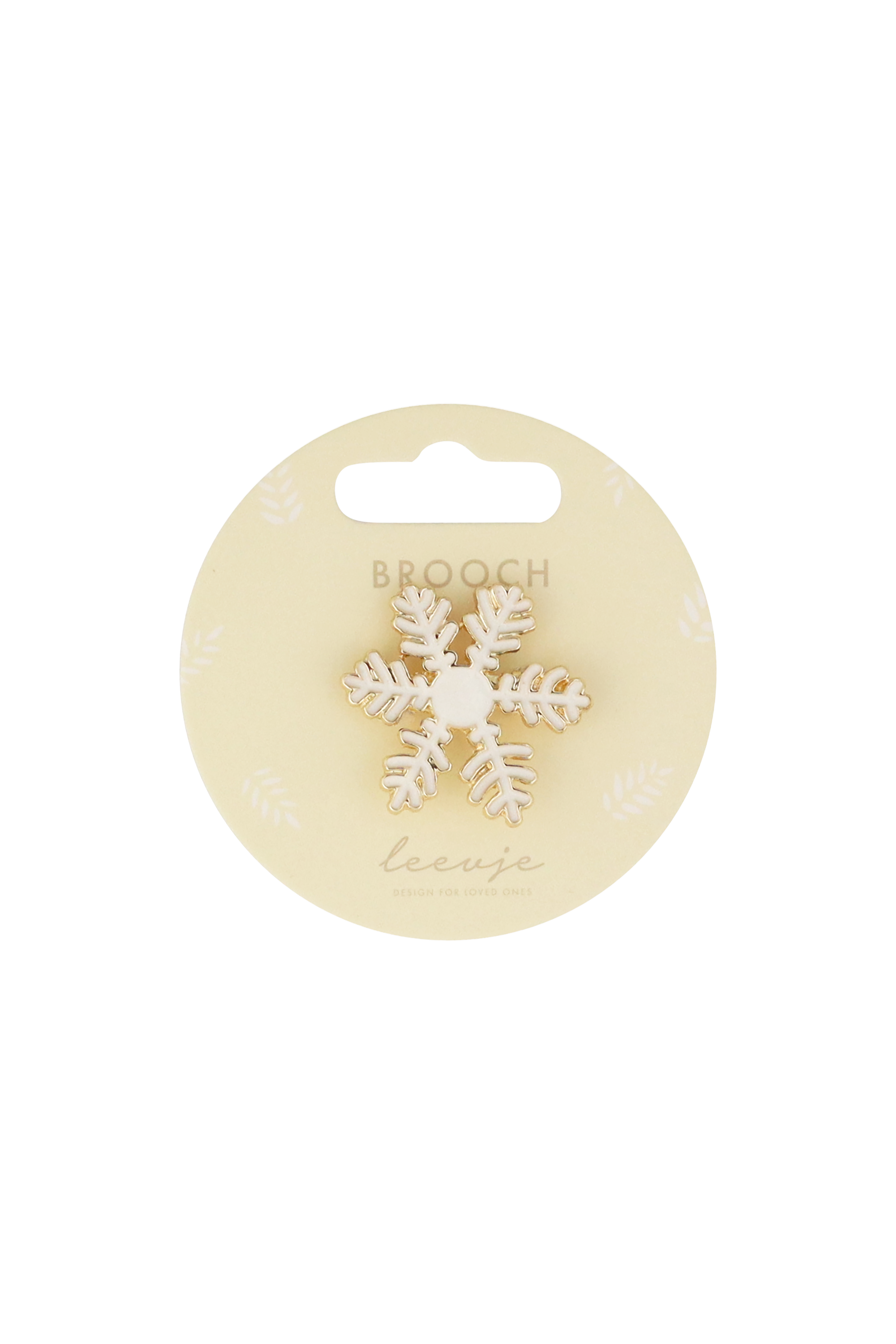 Brosche 'snowflake'