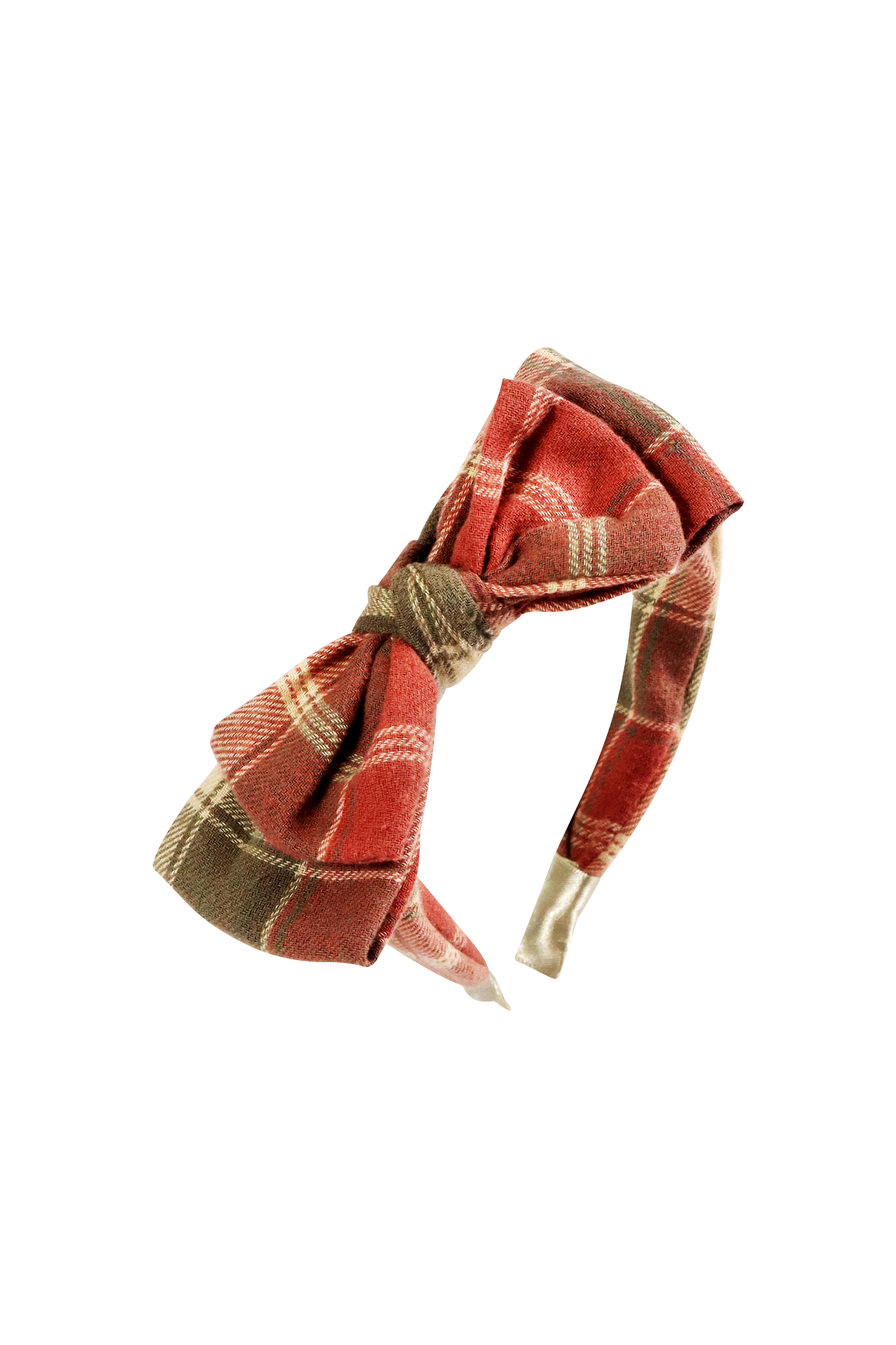 Haarreif 'red & green' mit Schleife
