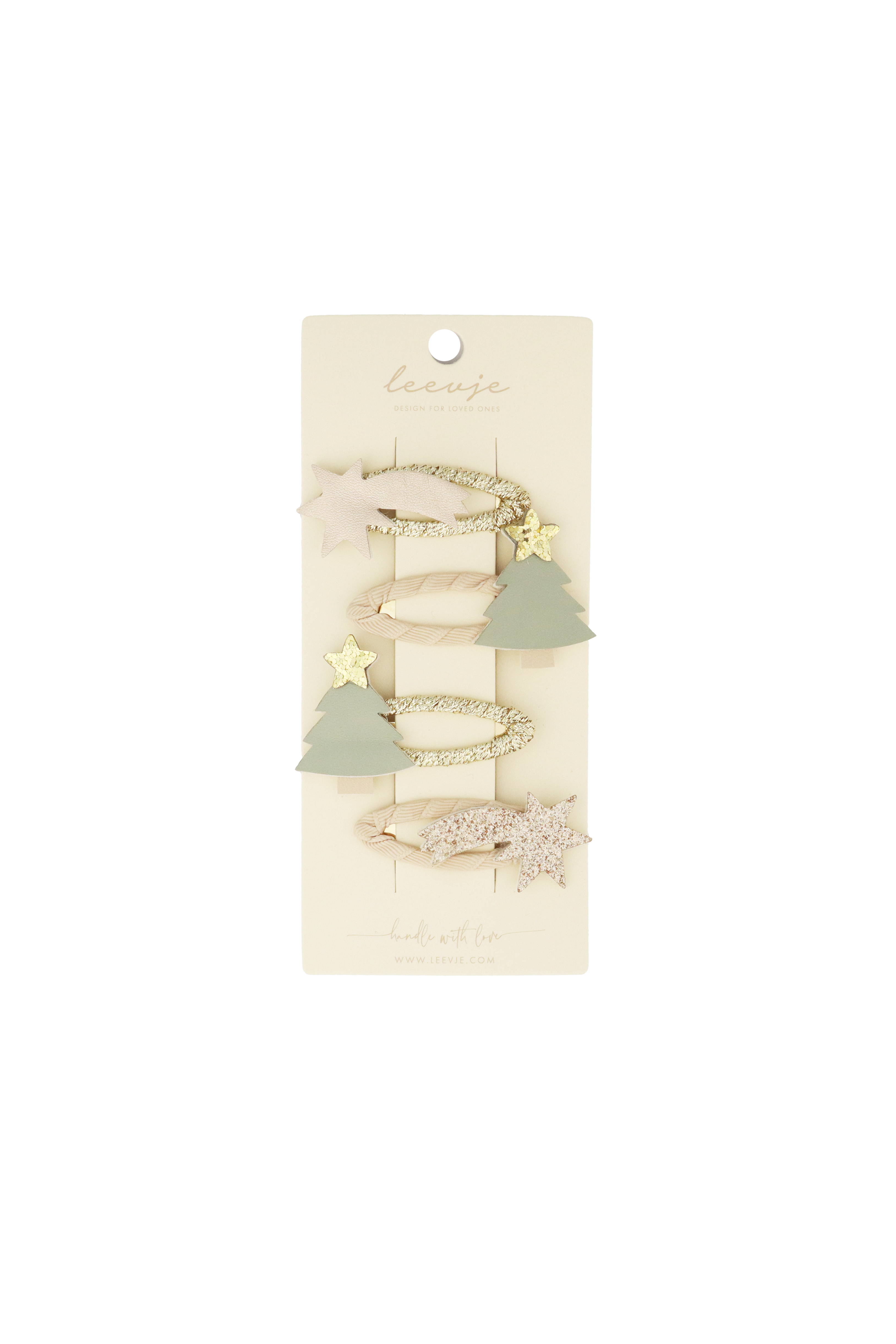 Haarspangen 'christmas tree clips'