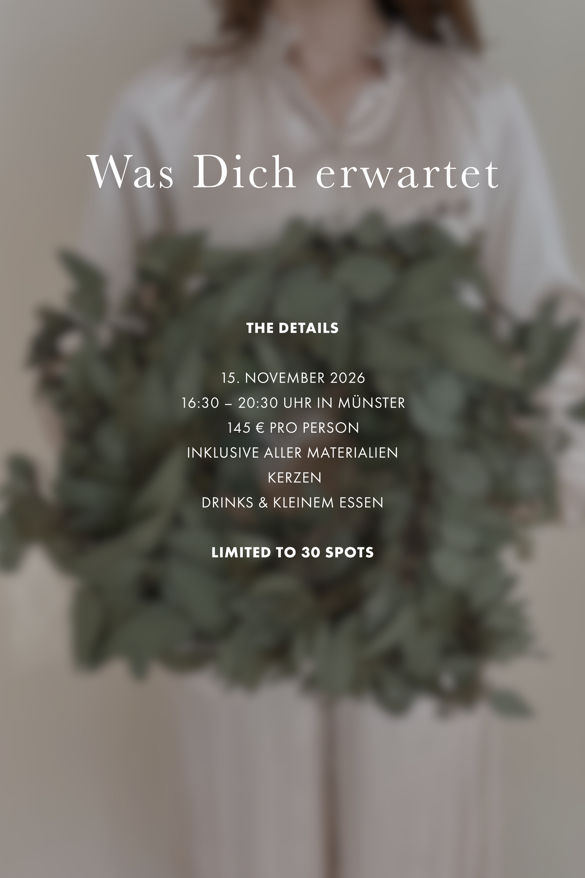Ticket Community Event - Adventskranz binden 15.11.26 Münster